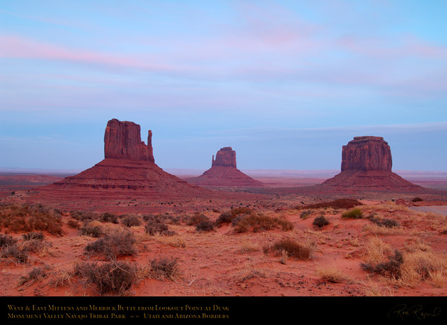Monument_Valley_Mittens_and_Merrick_Butte_at_Dusk_X1708